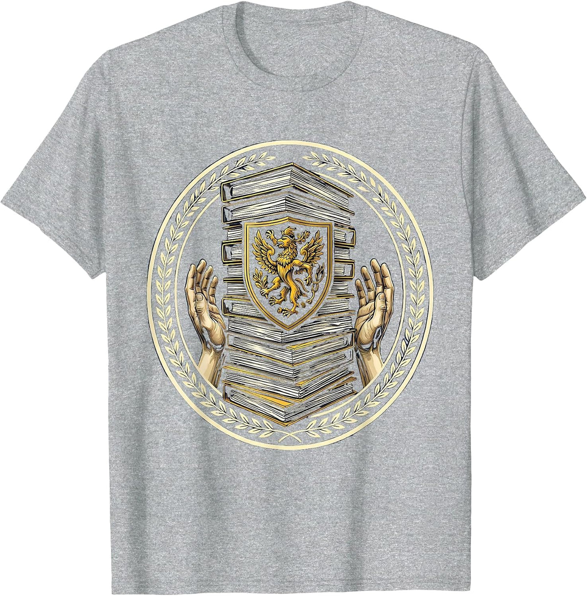 Men's Social Worker Overloaded Case Files Desk Graphic T-Shirt - Heather Grey