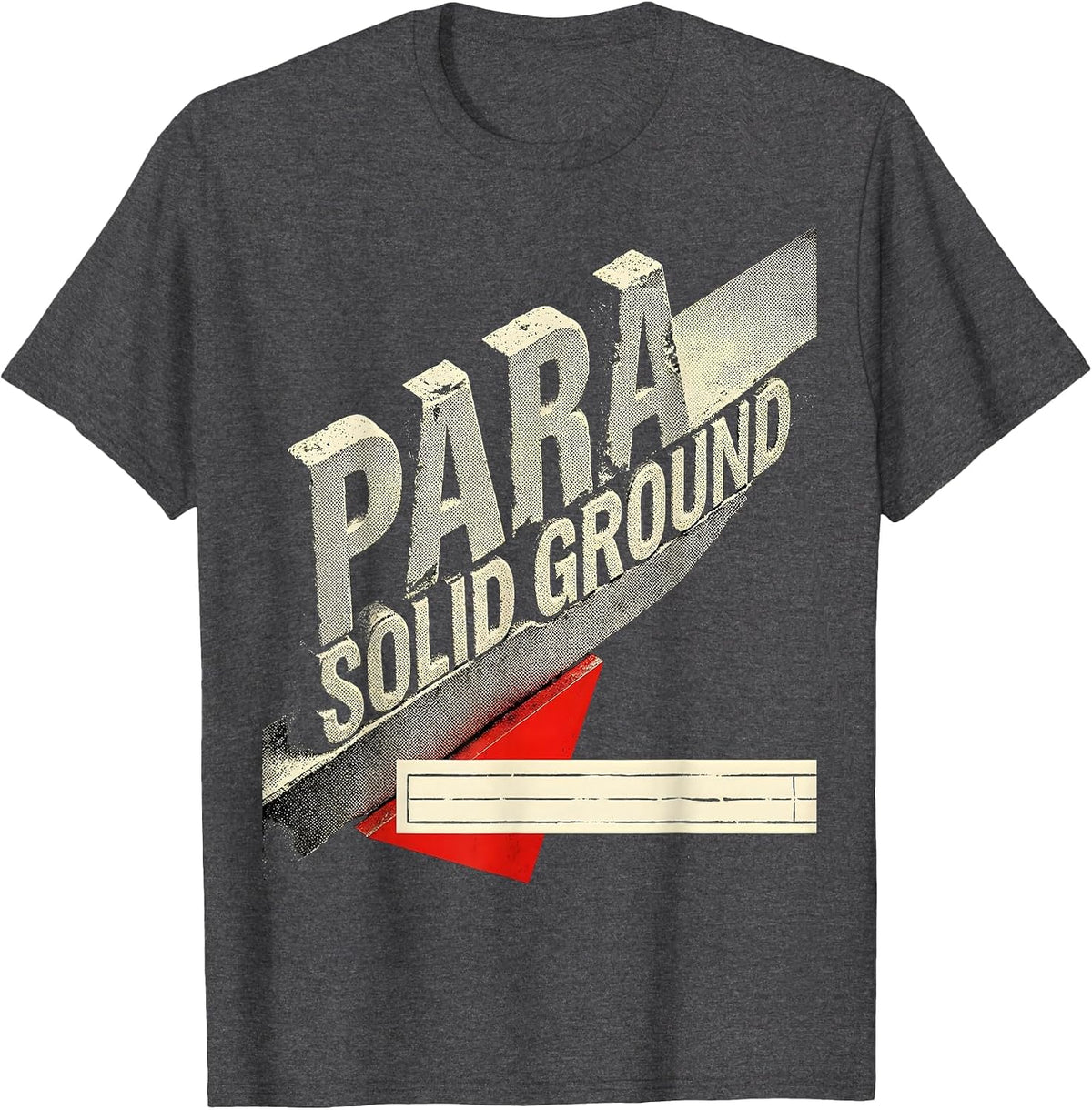 Para Solid Ground Constructivist Paraprofessional Teacher T-Shirt - Dark Heather Grey