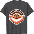 Men's Siestabara Cute Capybara Sleepy Pajama Pun Novelty T-Shirt - Dark Heather Grey