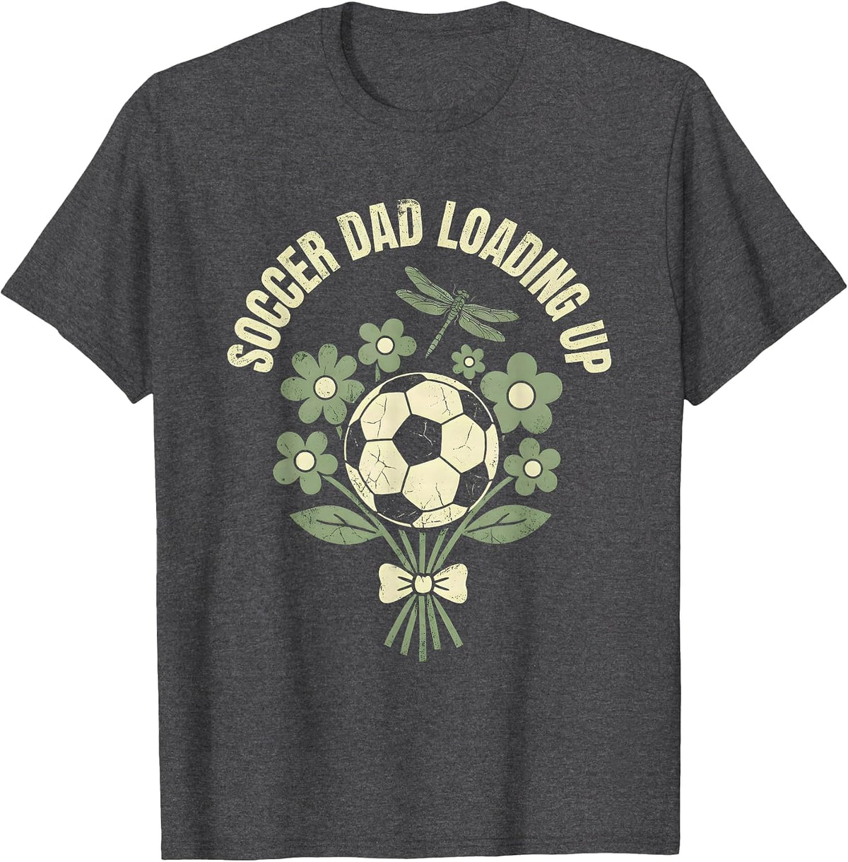 Soccer Dad Loading Up Boys Soccer Design T-Shirt - Dark Heather Grey