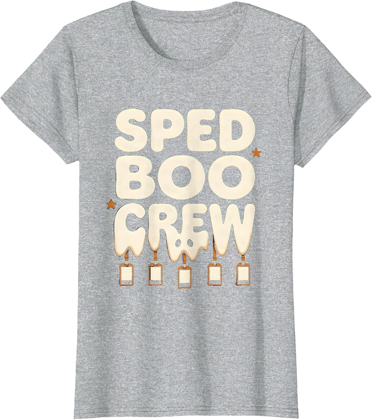SPED Boo Crew Funny Para Normal Activities Paraprofessional T-Shirt - Heather Grey