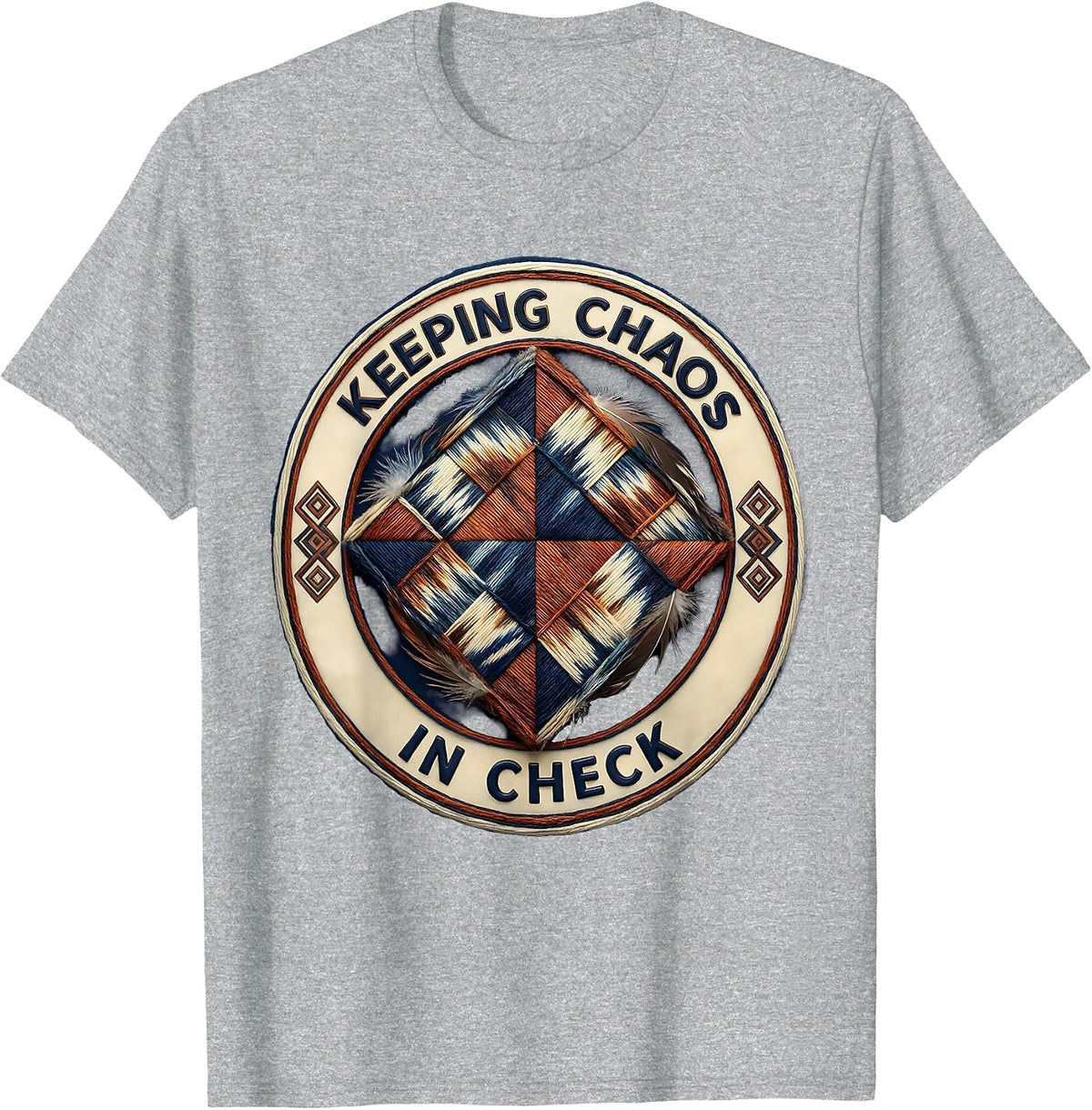 Men's Chaos Coordinator Keeping Chaos In Check Design T-Shirt - Heather Grey