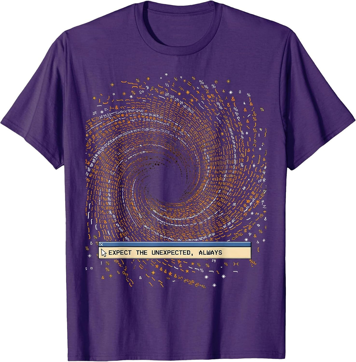 Chaos Coordinator Expect The Unexpected Design T-Shirt - Purple