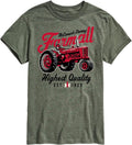 Vintage Farmall - Men's Short Sleeve Graphic T-Shirt - Heather Military Green