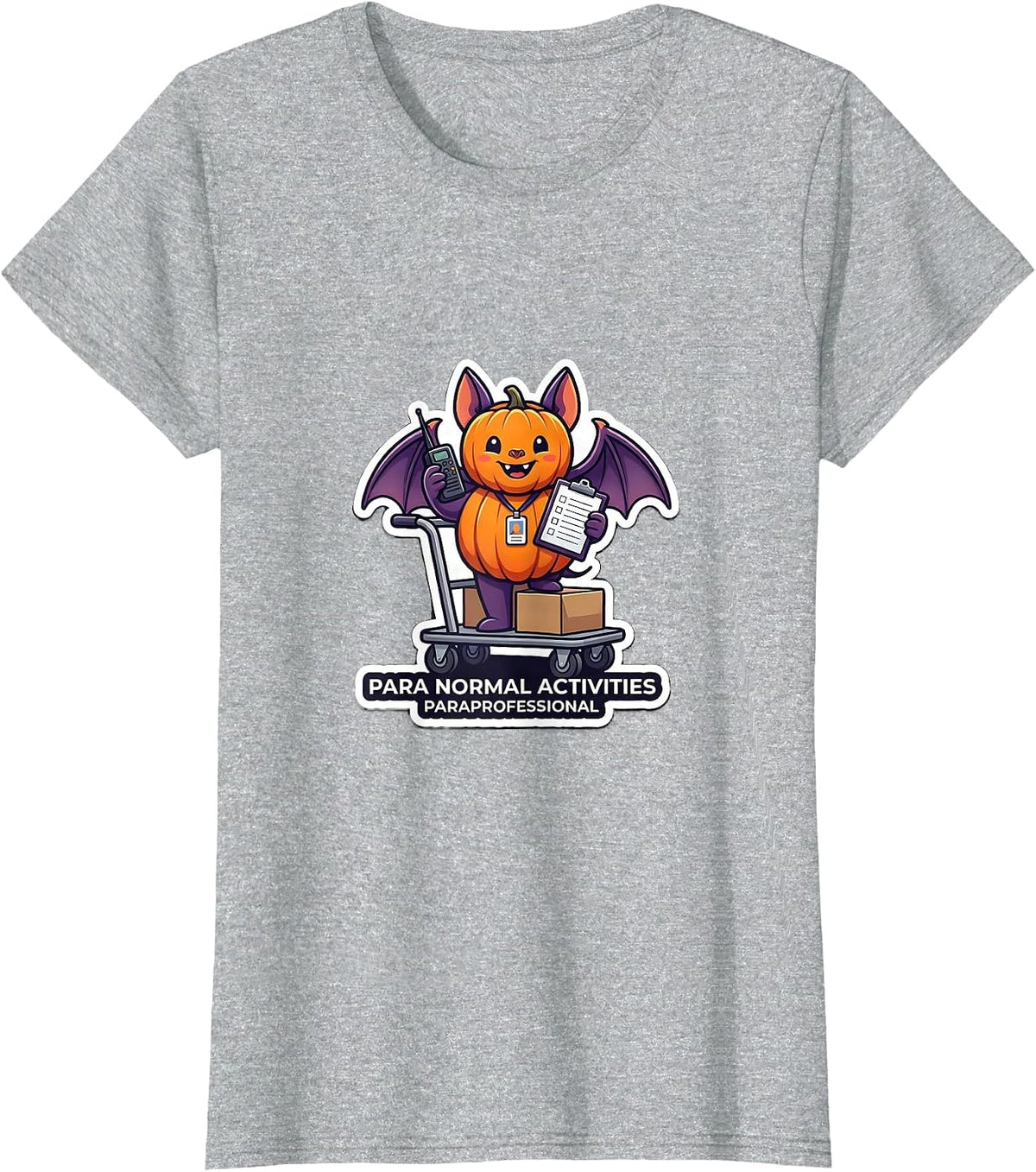 Women's Para Normal Activities Paraprofessional Funny T-Shirt - Heather Grey