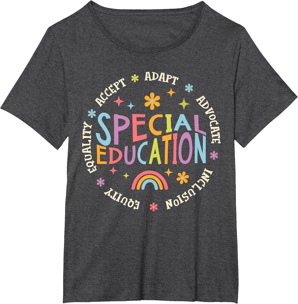 Special Education Teacher Autism Awareness for Men Women T-Shirt - Dark Heather Grey