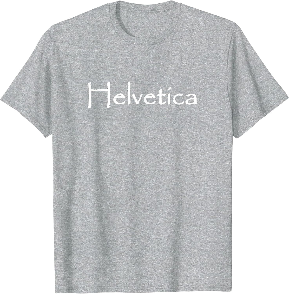 Funny Helvetica Font Papyrus Typography Jokes T-Shirt - Heather Grey