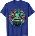 Derpy Chameleon Spinning Eyes Funny Reptile T-Shirt - Royal Blue