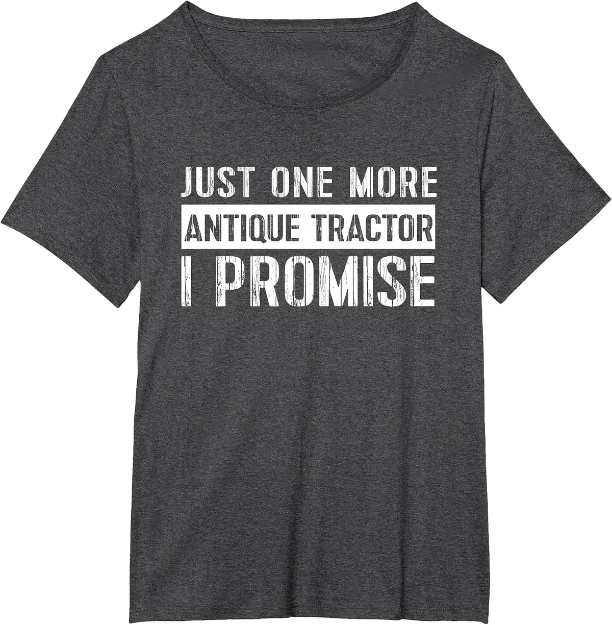 Funny Antique Tractor Collector Tshirt Vintage Old Farm Tee T-Shirt - Dark Heather Grey