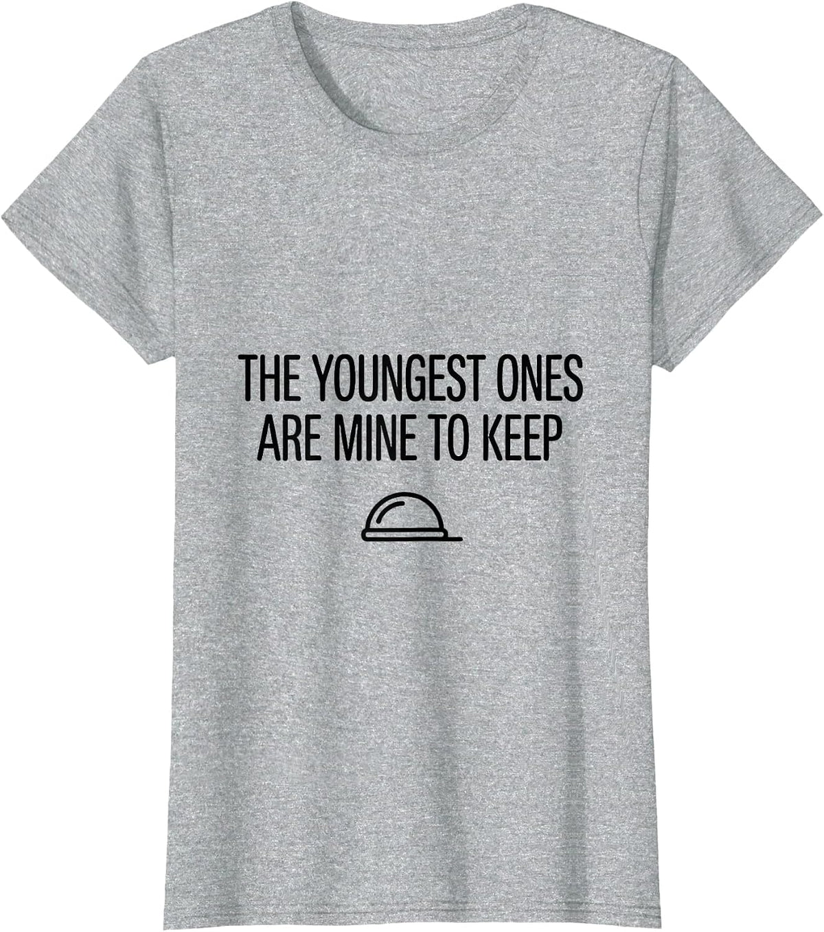 Women's The Youngest Ones Are Mine to Keep Cute NICU Nurse Pediatric T-Shirt - Heather Grey