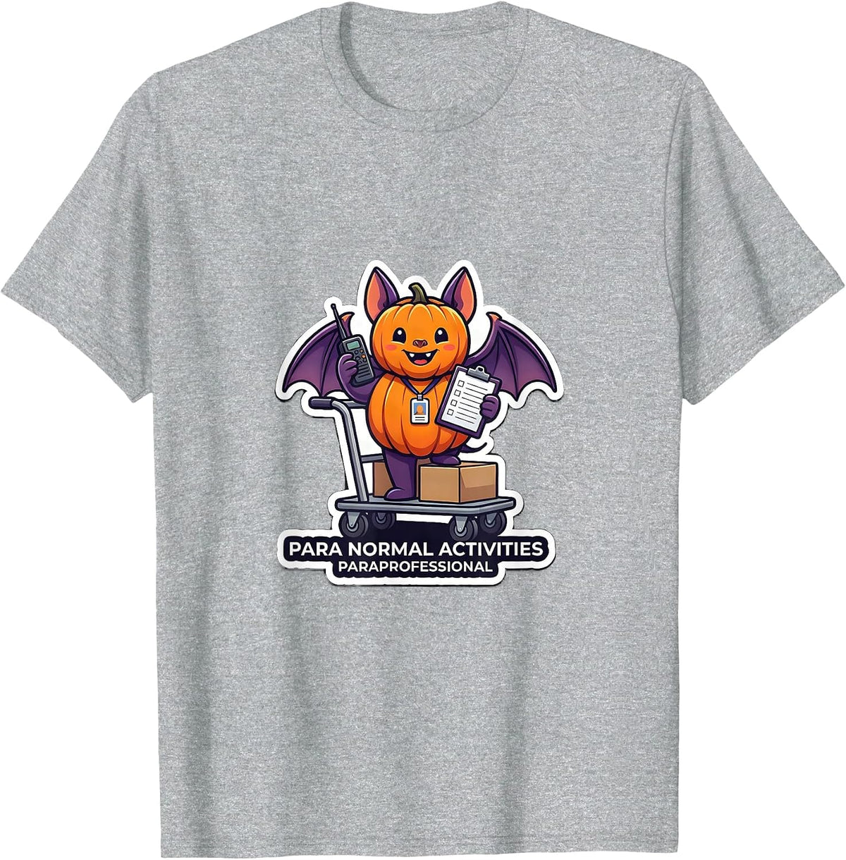 Men's Para Normal Activities Paraprofessional Funny T-Shirt - Heather Grey