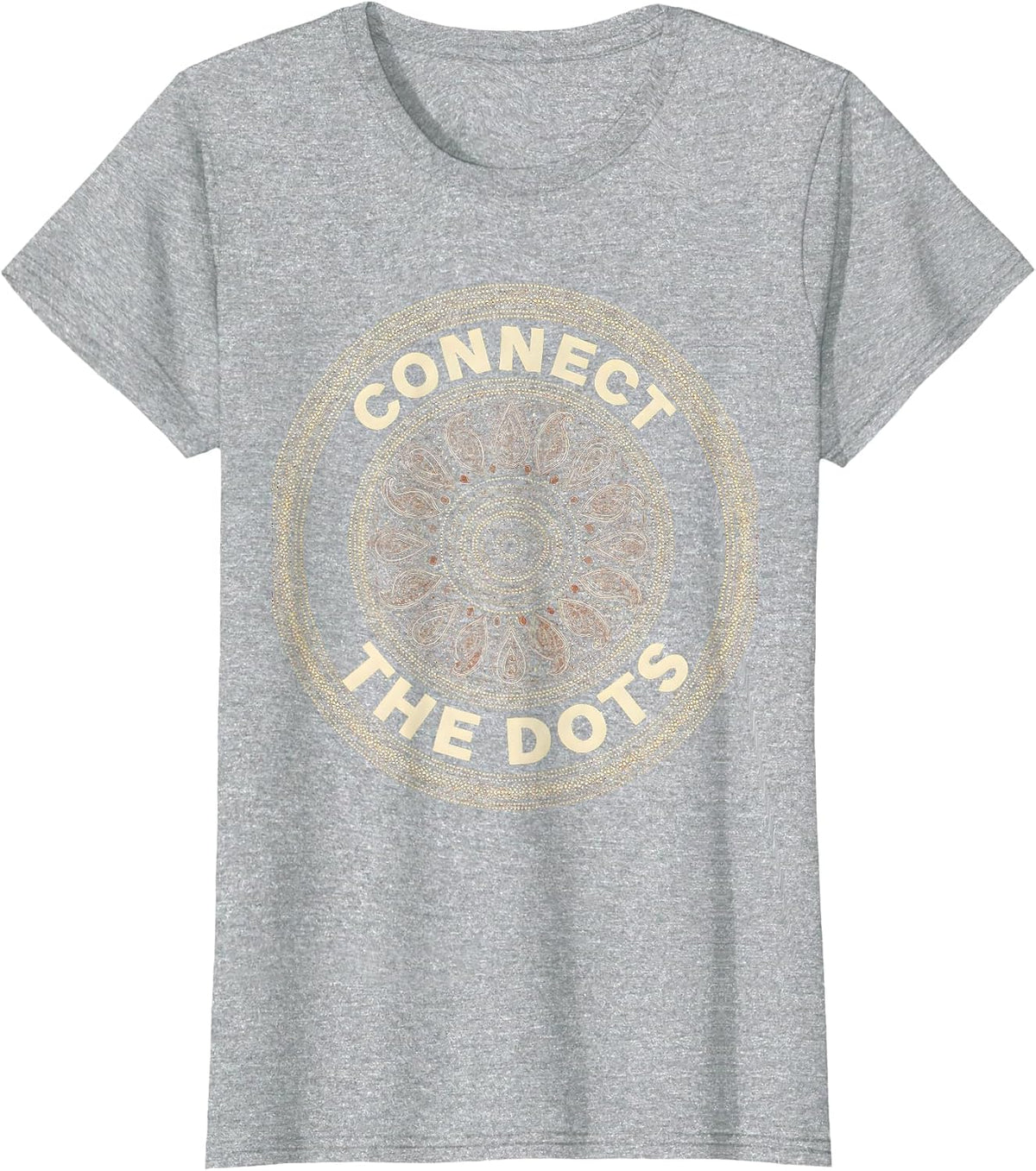 Connect the Dots Graphic Design T-Shirt - Heather Grey