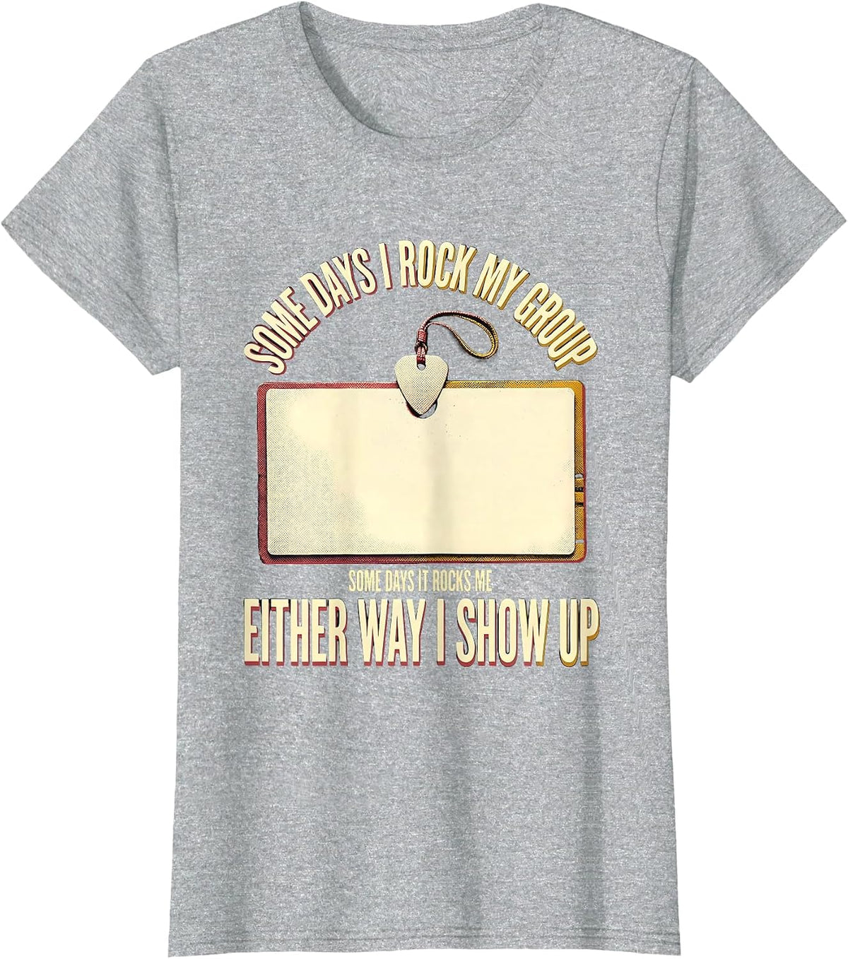 Some Days I Rock My Group Rock Music Teacher Staff T-Shirt - Heather Grey