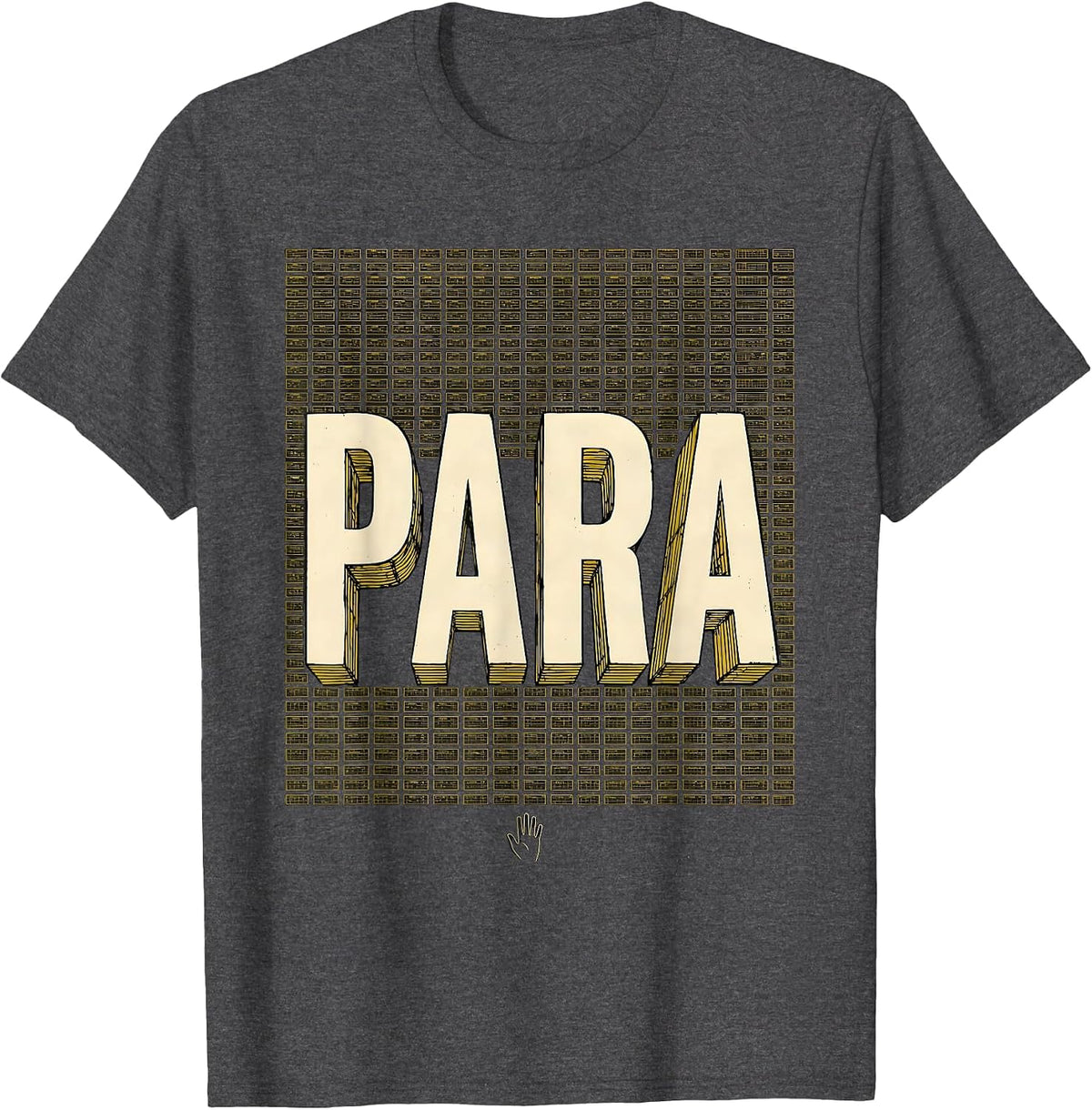 Para Funny Paraprofessional Paraeducator Teacher T-Shirt - Dark Heather Grey