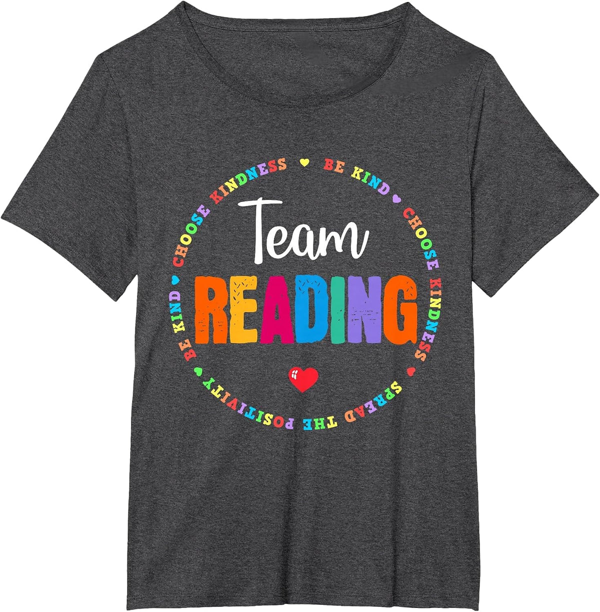 Reading Coach Teacher Interventionist Specialist Literacy T-Shirt - Dark Heather Grey