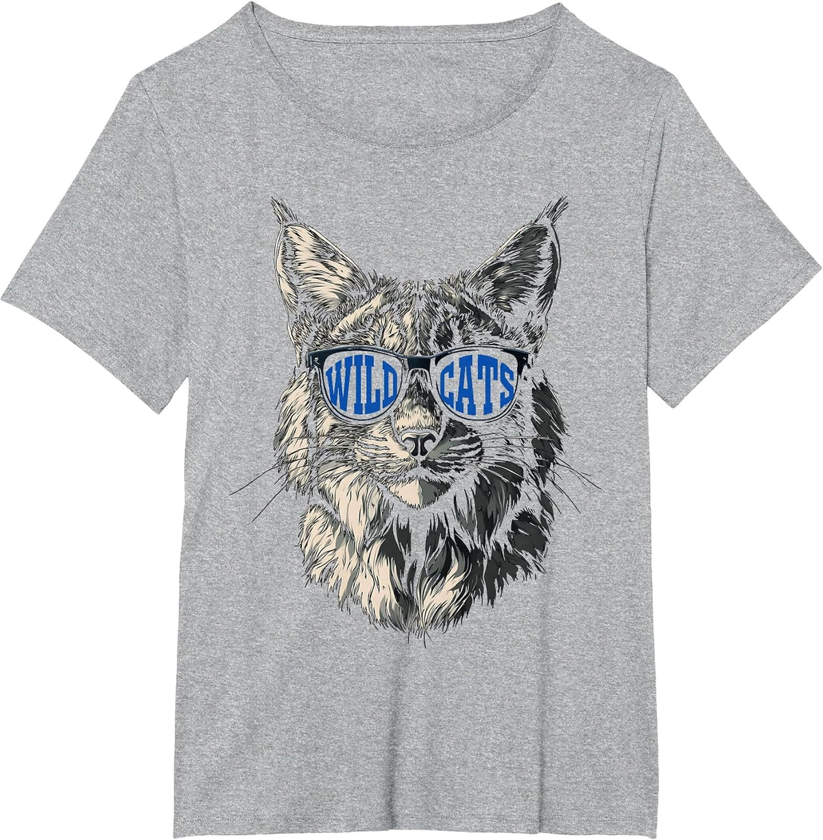 Classic Wildcats Name Styles | Cat's Lovers Animal Game Day T-Shirt - Heather Grey