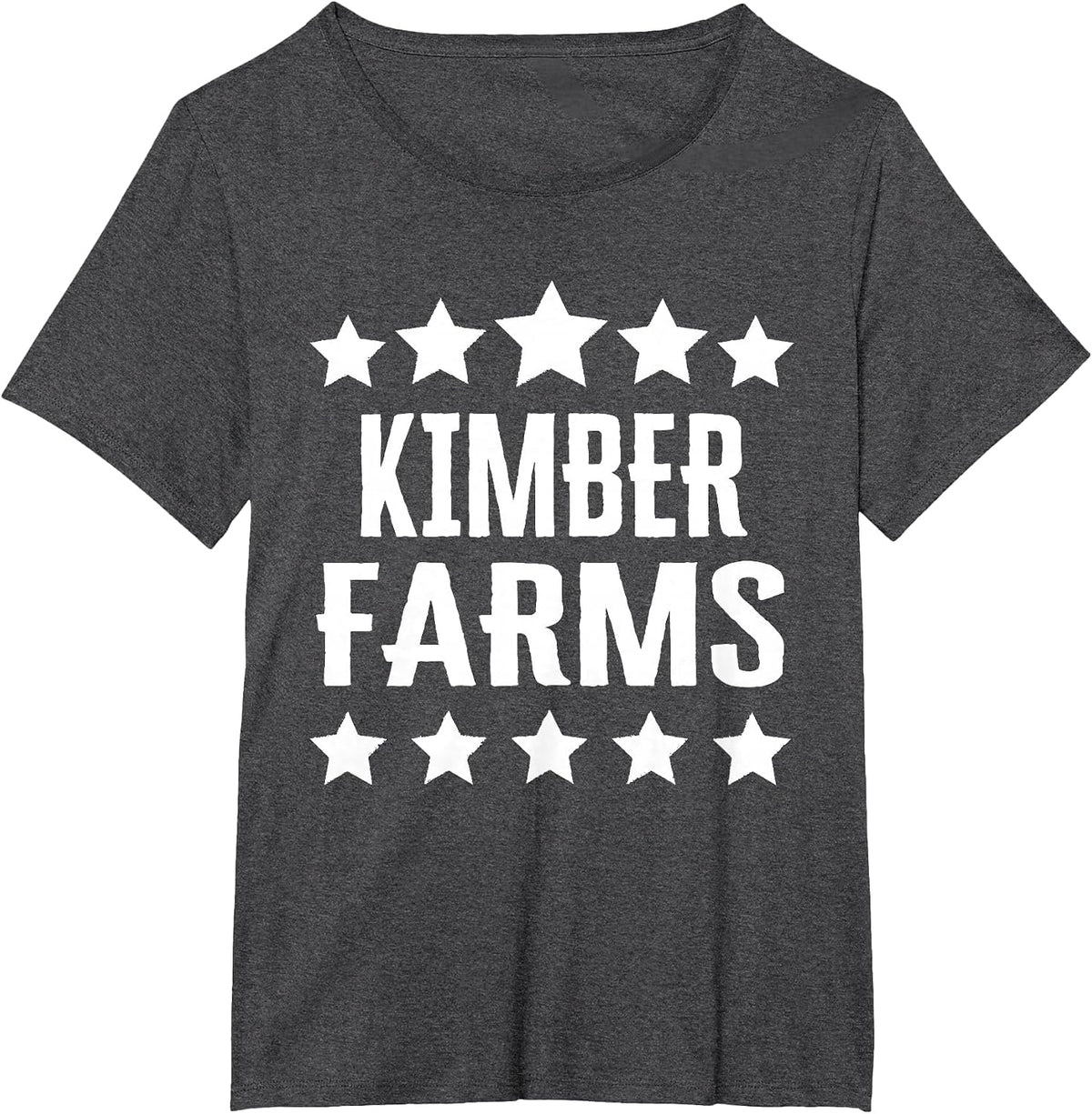 Kimber Farms Family Reunion Squad First Last Name T-Shirt - Dark Heather Grey