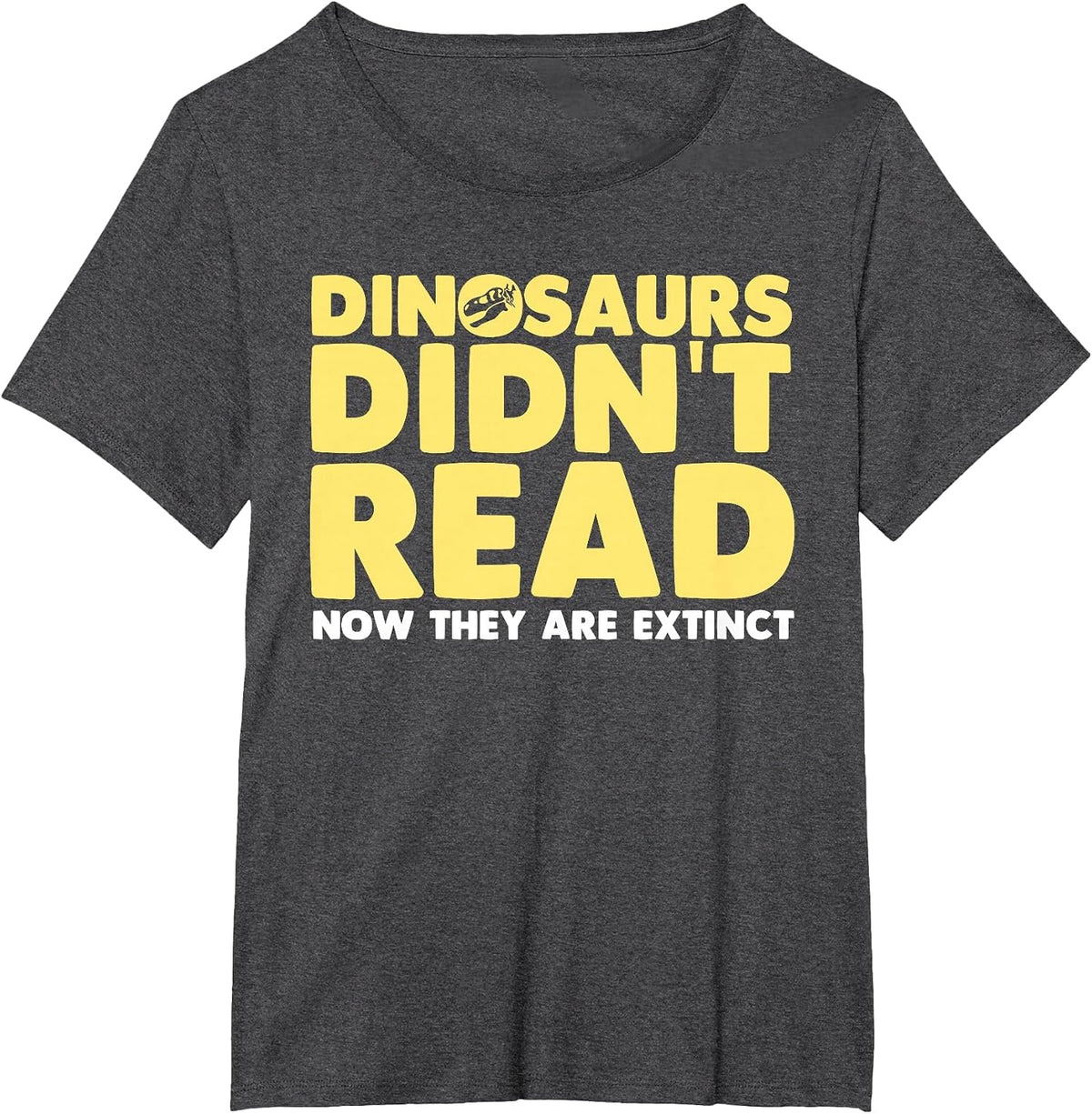 Cool Reading for Men Women Abibliophobia Read Library Themed T-Shirt - Dark Heather Grey