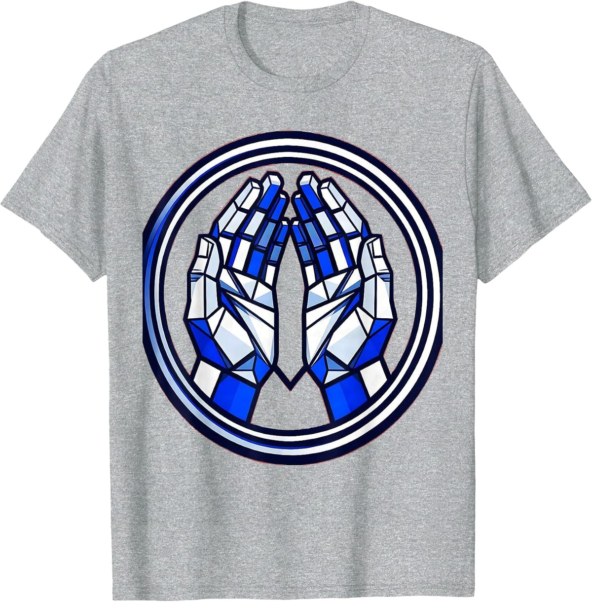 Men's ASL Signing Hands Speech Therapy Graphic T-Shirt - Heather Grey