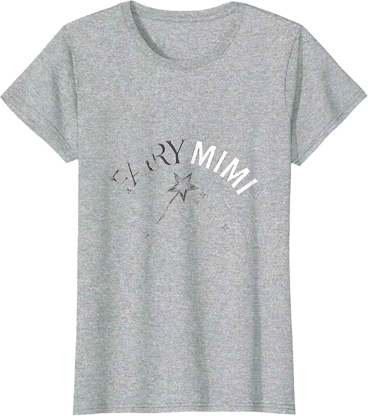 Fairy Mimi Whimsical Grandmother Fairy Godmother Gift T-Shirt - Heather Grey