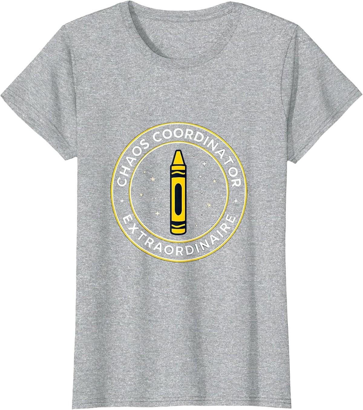 Women's Chaos Coordinator Extraordinaire PreK Teacher T-Shirt - Heather Grey