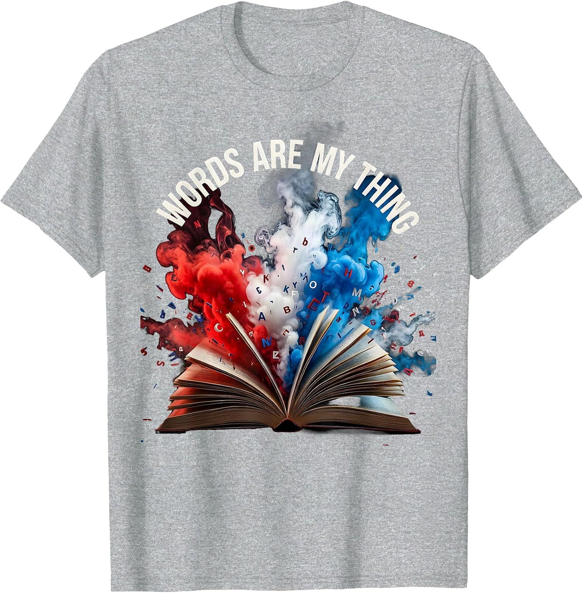 Men's Words Are My Thing English Teacher Design T-Shirt - Heather Grey