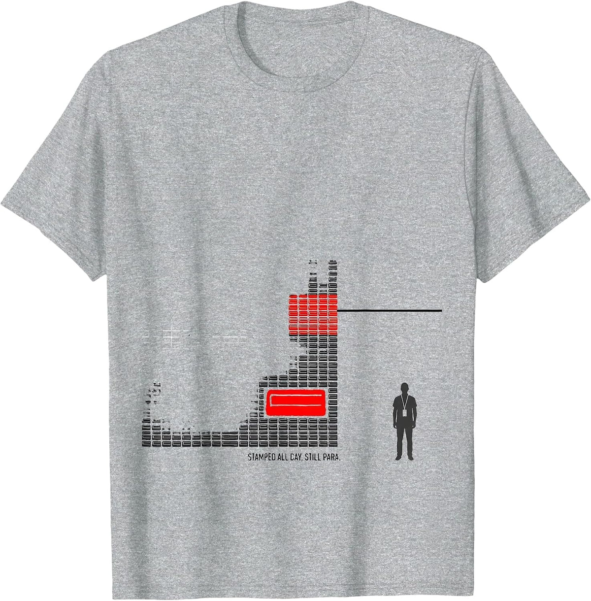 Men's Stamped All Day, Still Para Funny Paraprofessional SPED T-Shirt - Heather Grey