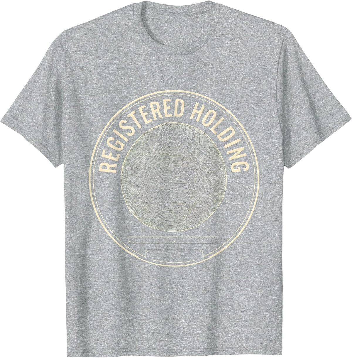 Men's Registered Holding Topographic Contour Rock Collector T-Shirt - Heather Grey