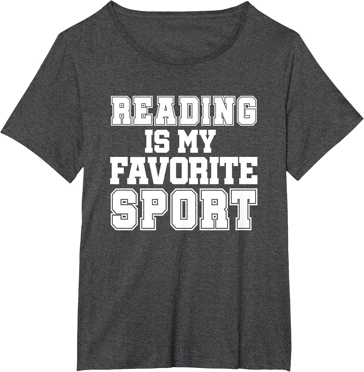 Reading is My Favorite Sport Funny Librarian Shirt T-Shirt - Dark Heather Grey