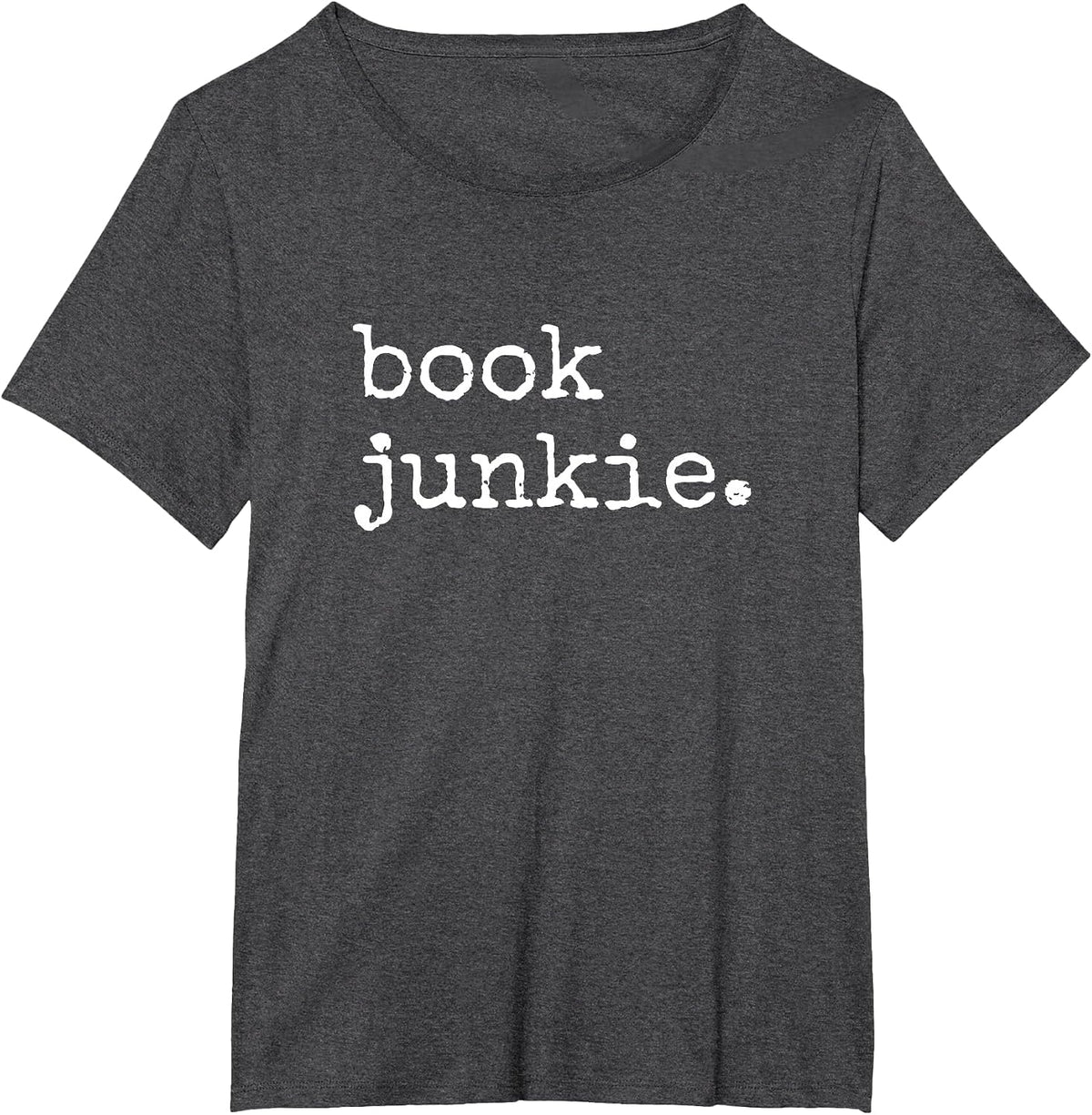 Book Junkie Reading T-Shirt - Dark Heather Grey
