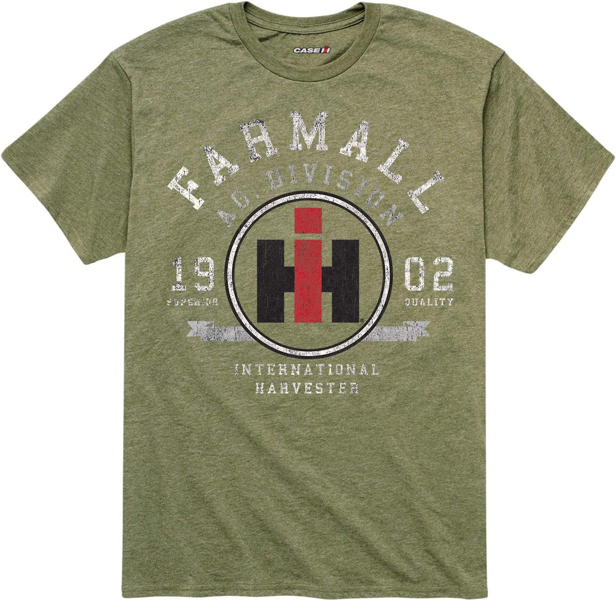 Country Casuals Farmall Ag - Men's Short Sleeve Graphic T-Shirt - Heather Military Green