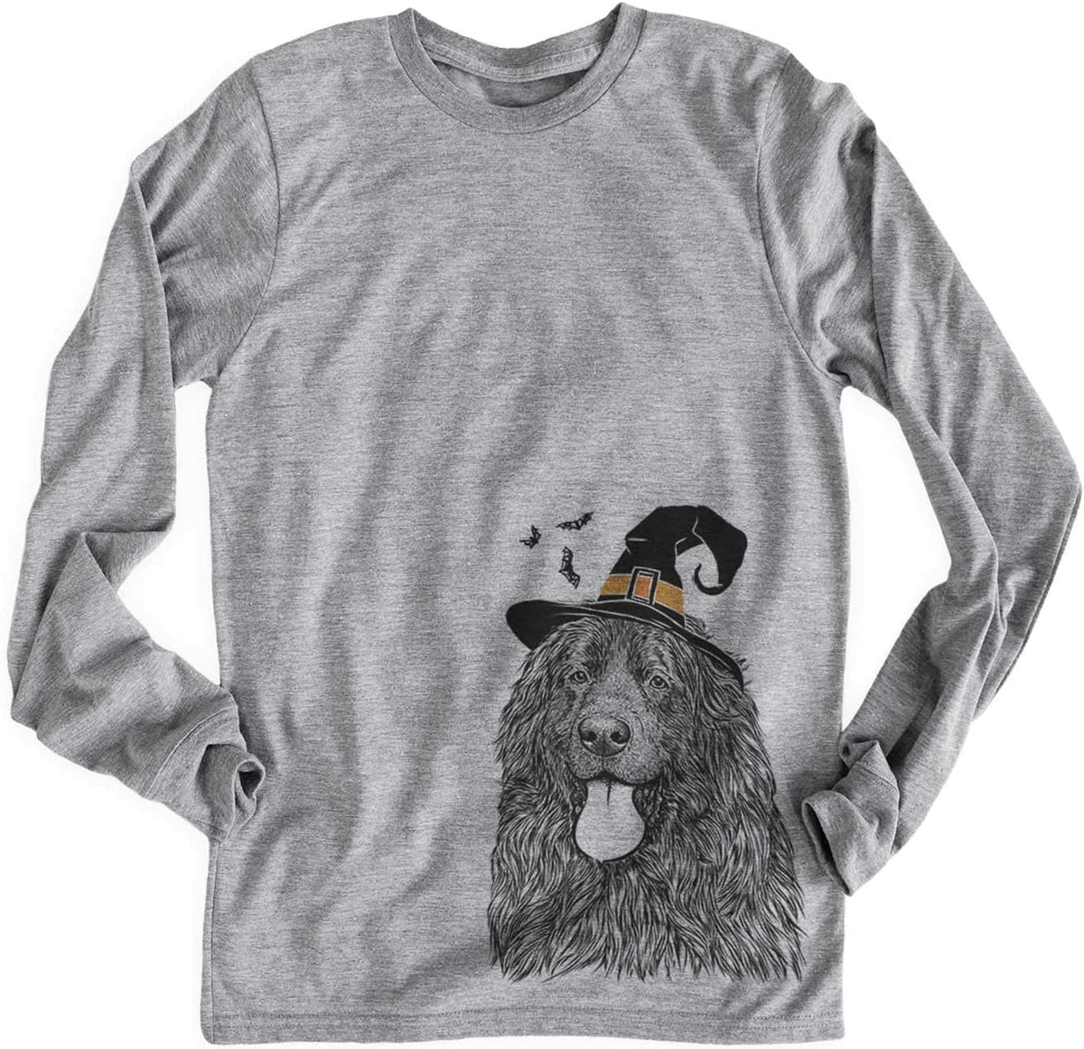 Inkopious Halloween Neptune the Newfoundland Dog Triblend T-Shirt - Unisex Unisex Long Sleeve