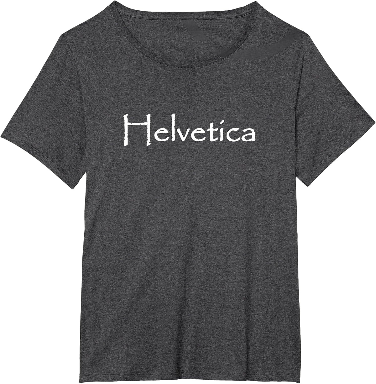 Funny Helvetica Font Papyrus Typography Jokes T-Shirt - Dark Heather Grey