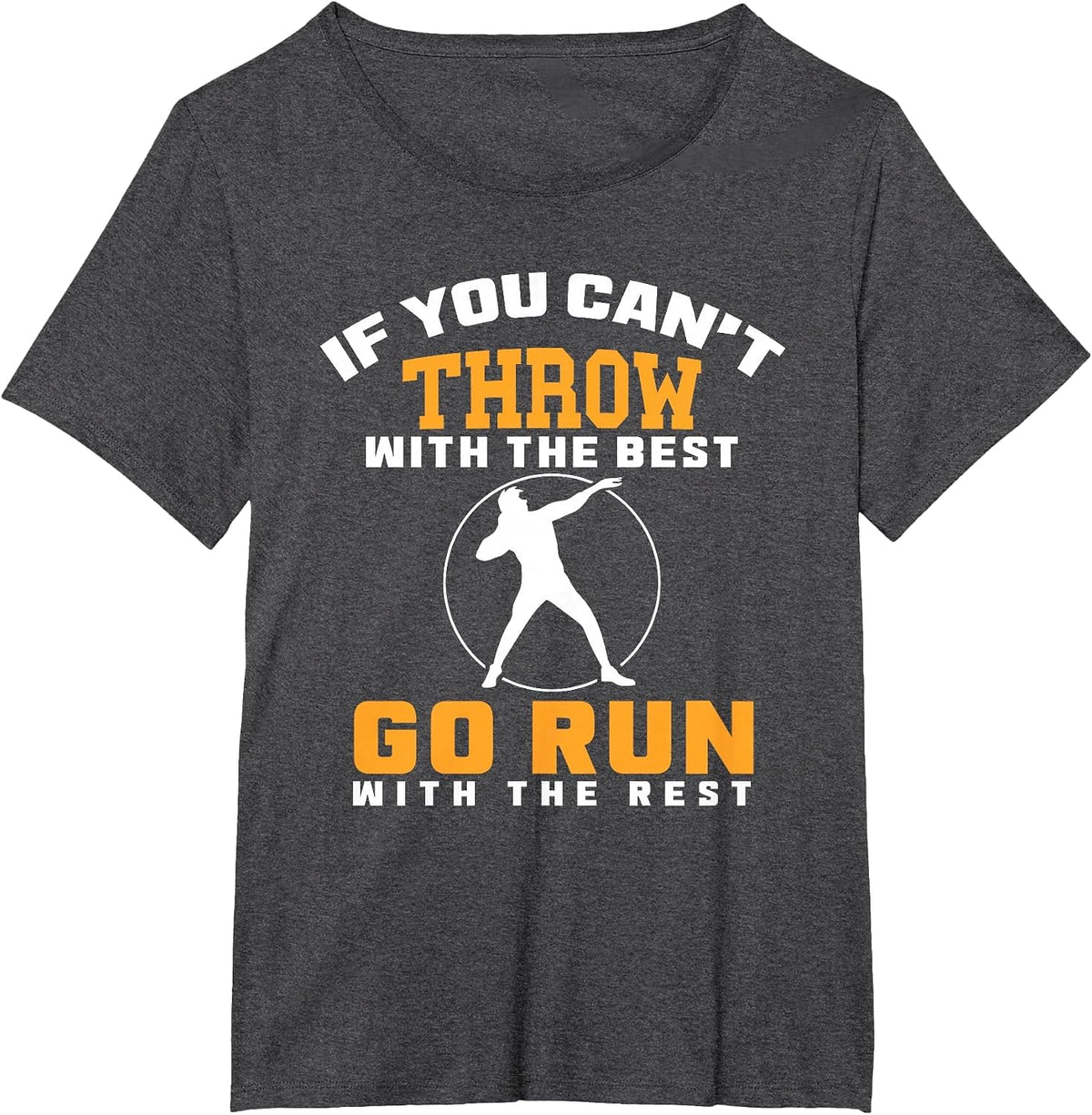 Shot Put Thrower Shot Putter Athlete Throw Track and Field T-Shirt - Dark Heather Grey