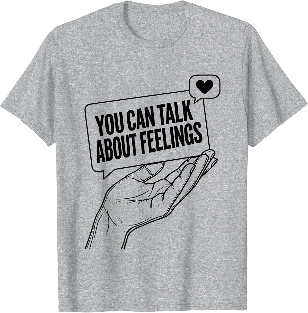 Men's You Can Talk About Feelings Mental Health Counselor T-Shirt - Heather Grey