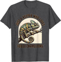 Men's Just A Keeper Who Loves Veiled Chameleons Reptile Humor T-Shirt - Dark Heather Grey