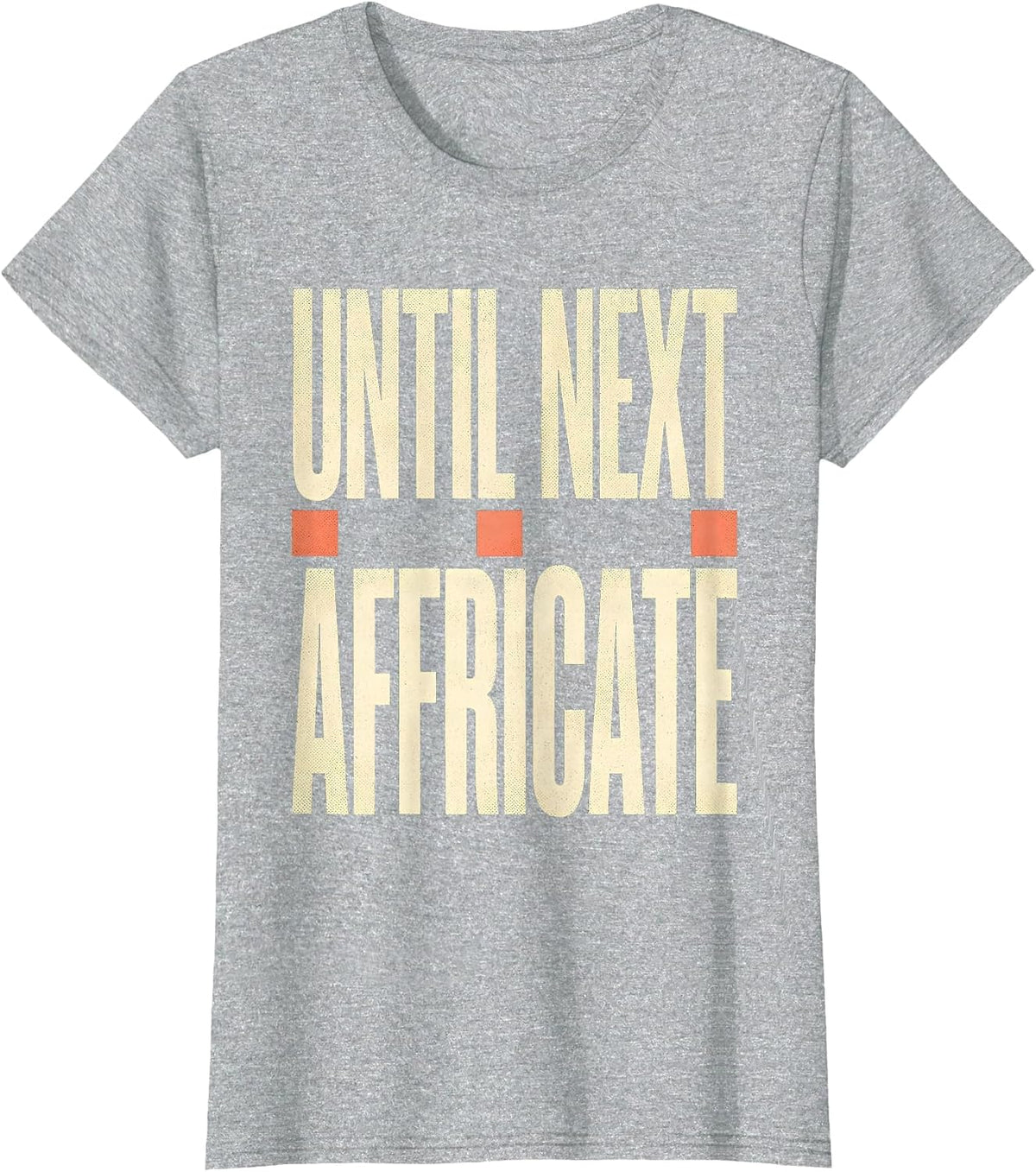 Until Next Affricate Retro Floral Speech Language T-Shirt - Heather Grey