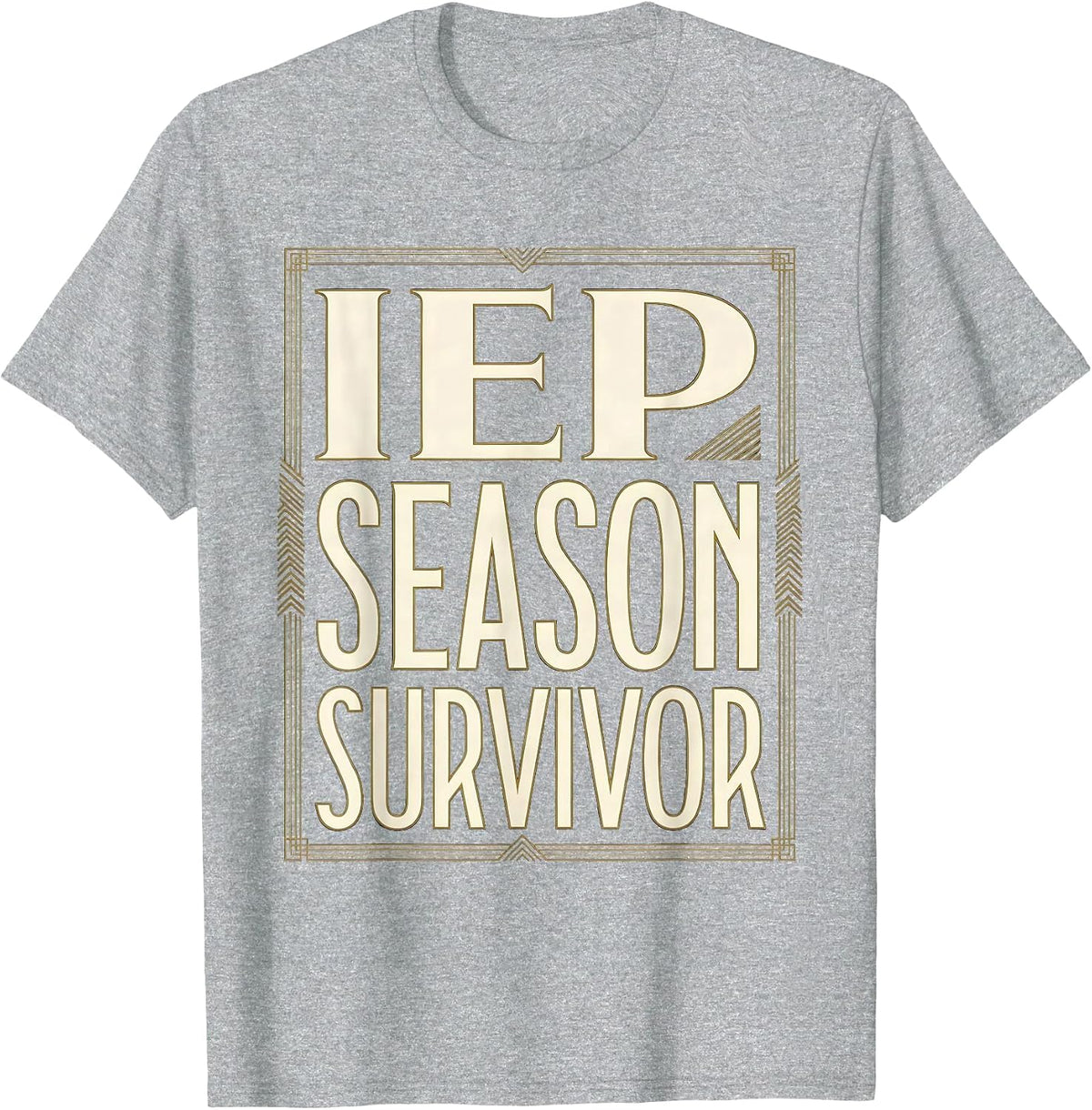 Men's IEP Season Survivor Special Education Teacher T-Shirt - Heather Grey
