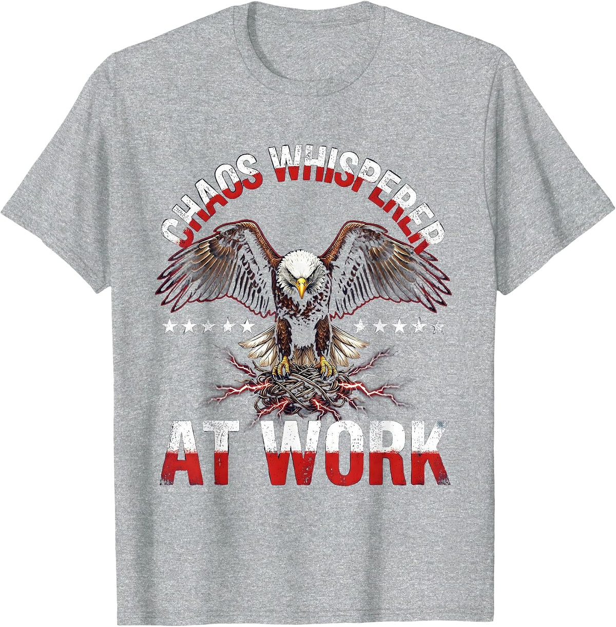 Men's Chaos Whisperer At Work Coordinator Design T-Shirt - Heather Grey