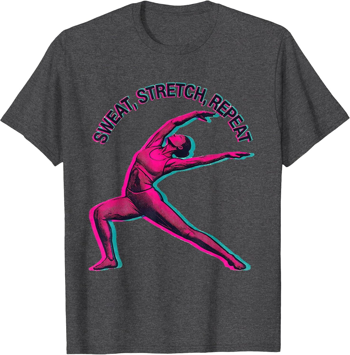 Men's Sweat Stretch Repeat Physical Therapy Design T-Shirt - Dark Heather Grey