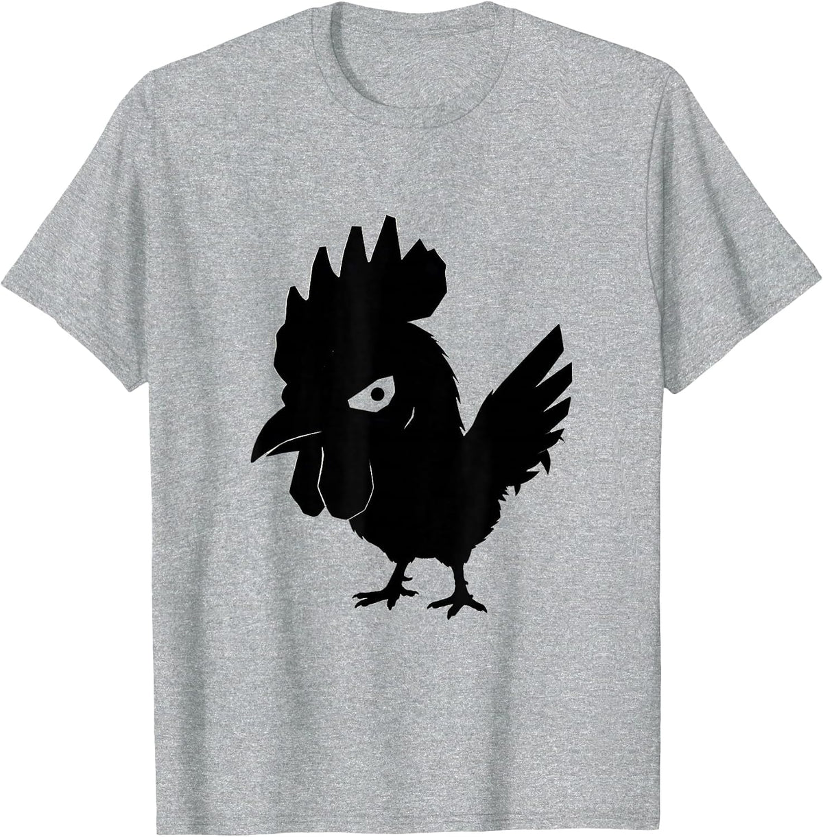 Men's Chicken Head Funny Chicken Lover Farm Animal Humor T-Shirt - Heather Grey
