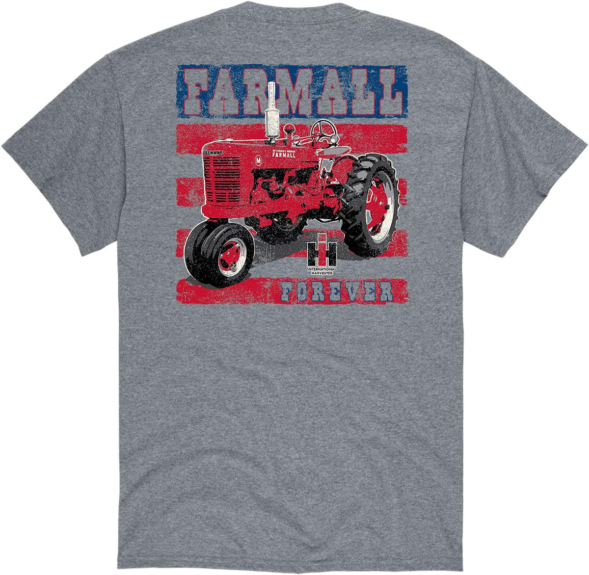 CASE IH Farmall Forever - Men's Short Sleeve Graphic T-Shirt - Athletic Heather