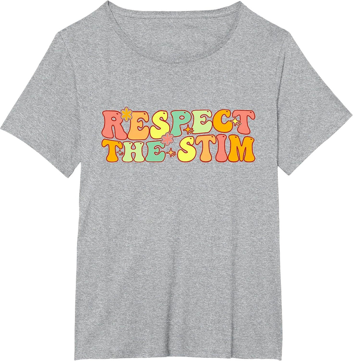 Respect the Stim Special Education Teacher Autism Awareness T-Shirt - Heather Grey