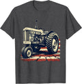 Men's I Know When Old Iron Will Start Vintage Farm Tractor T-Shirt - Dark Heather Grey