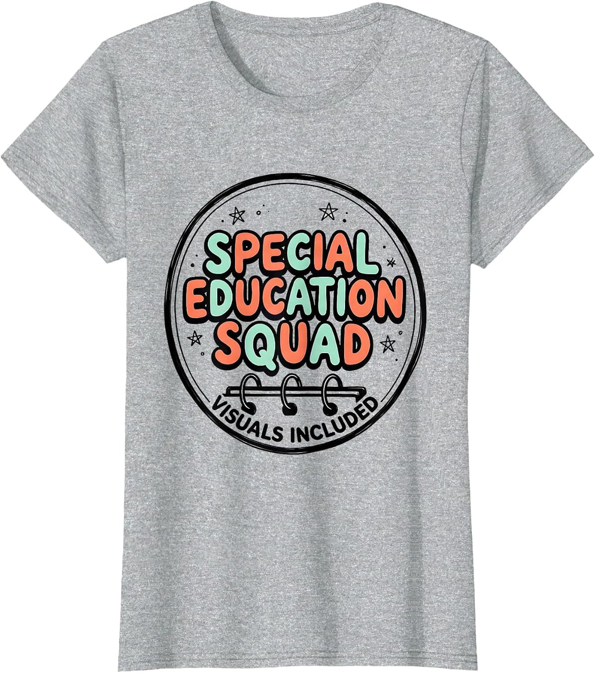 Women's Special Education Squad Teacher Pride T-Shirt - Heather Grey