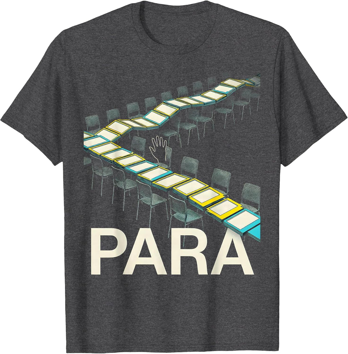 Men's Para Heartfelt Humor School Paraprofessional Paraeducator T-Shirt - Dark Heather Grey