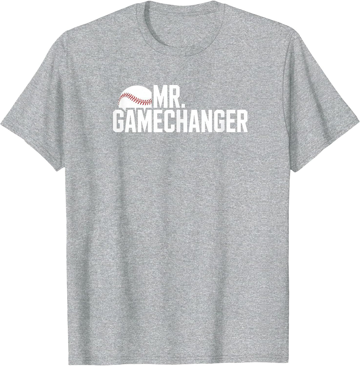 Mr. Gamechanger Baseball Scorekeeper Love T-Shirt - Heather Grey