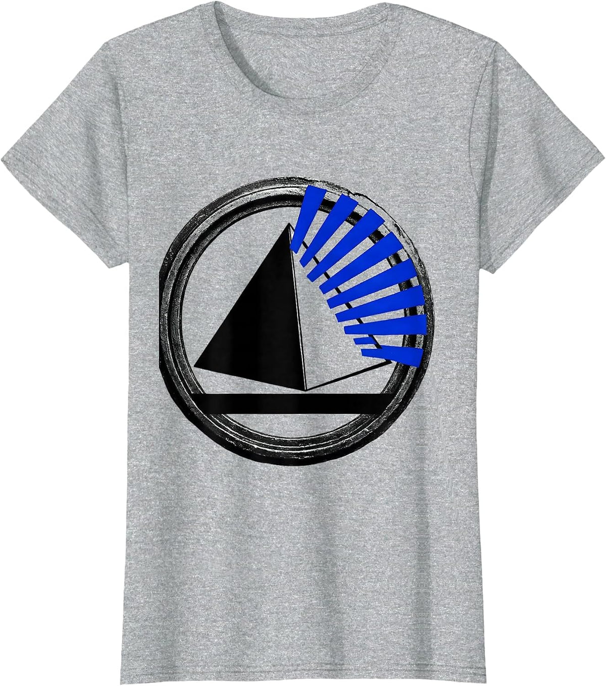 Women's Crystal Prism Data Light Refraction Graphic T-Shirt - Heather Grey