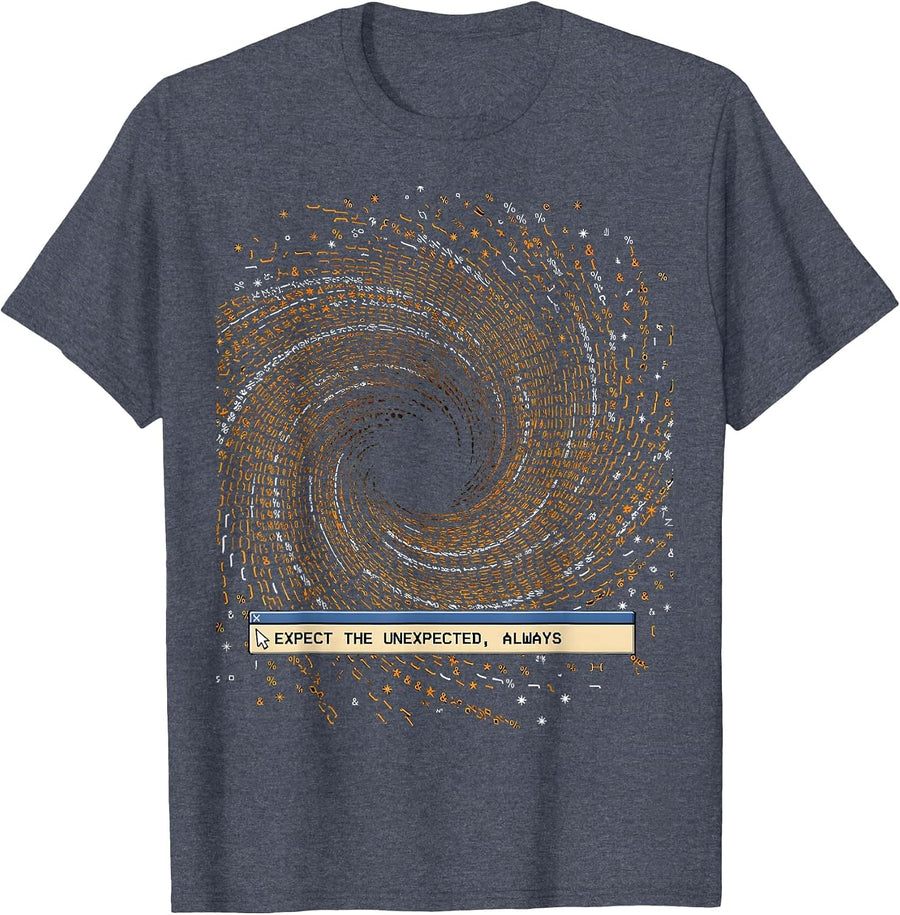 Chaos Coordinator Expect The Unexpected Design T-Shirt - Heather Blue