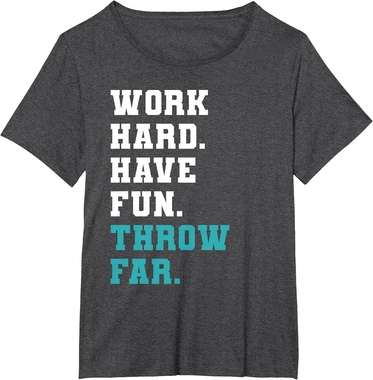 Track Coaches Discus Javelin Shot Put Hammer Throw Far T-Shirt - Dark Heather Grey